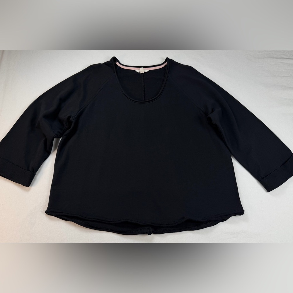 Per Una French Terry Scoop Neck Lagenlook Sweatshirt size Large